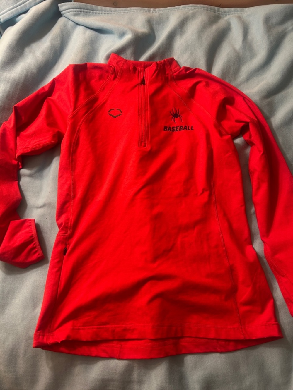 Women's Red Richmond Spiders Half-Zip Utility Baseball Pullover